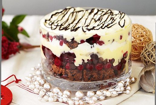 Festive Christmas Choc Trifle Au