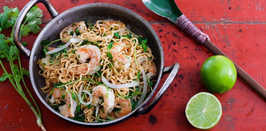 Prawn Noodle Stir Fry Recipe | Recipes.com.au